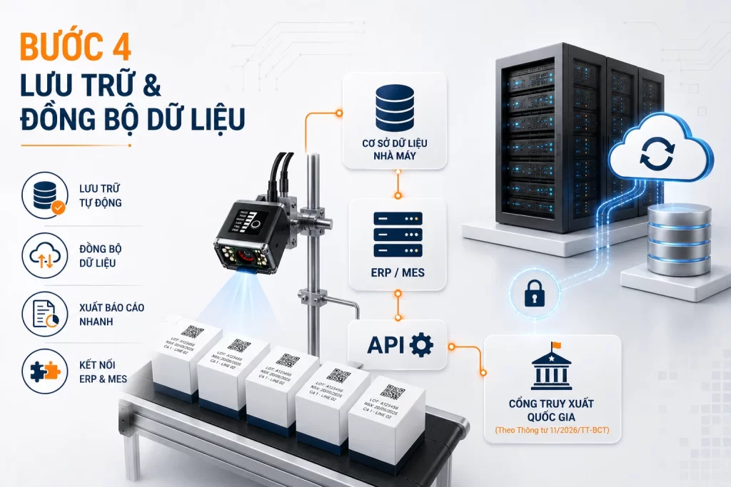 Bước 4. Lưu trữ và đồng bộ dữ liệu