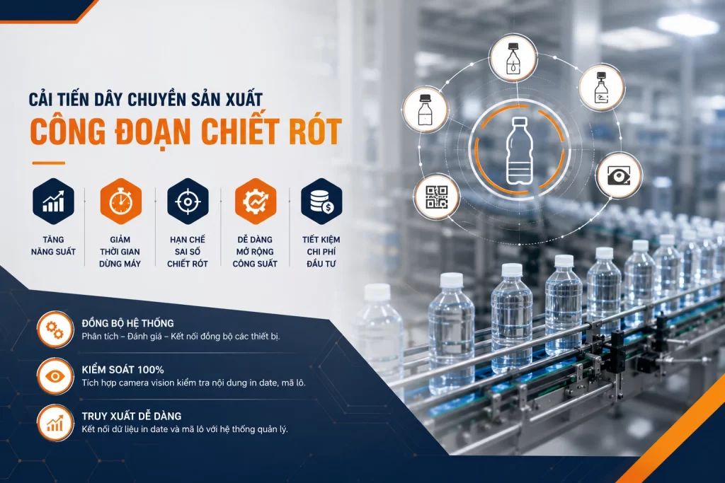 Cải tiến dây chuyền sản xuất trong công đoạn chiết rót