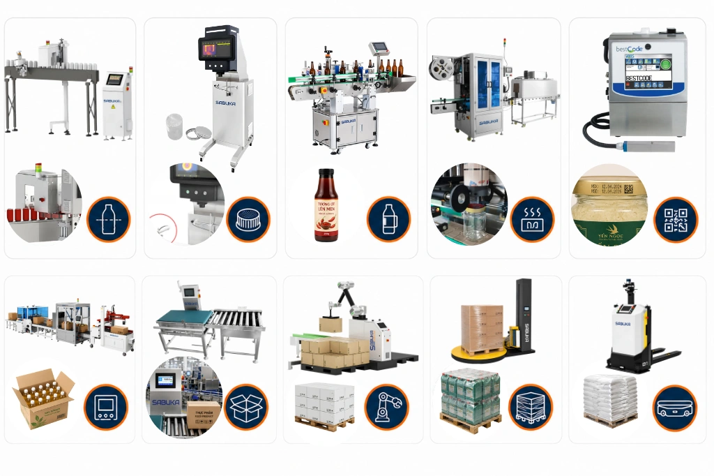 Các thiết bị hỗ trợ sau chiết rót