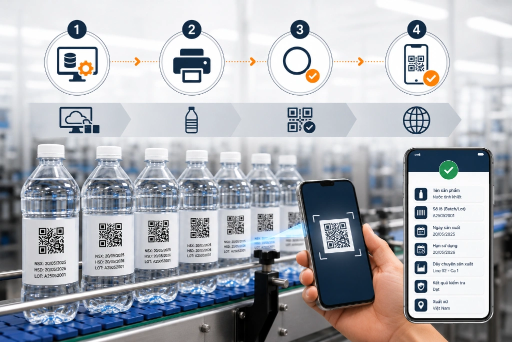 Cách truy xuất nguồn gốc sản phẩm bằng mã vạch và QR Code