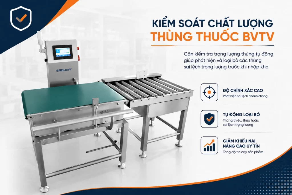 Kiểm soát chất lượng thùng thuốc bảo vệ thực vật