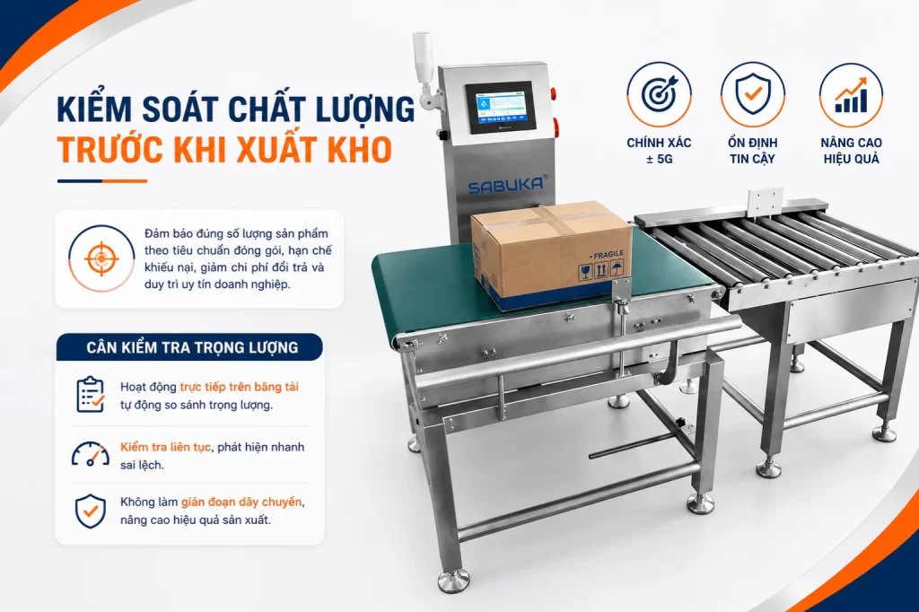 Kiểm soát chất lượng trước khi xuất kho