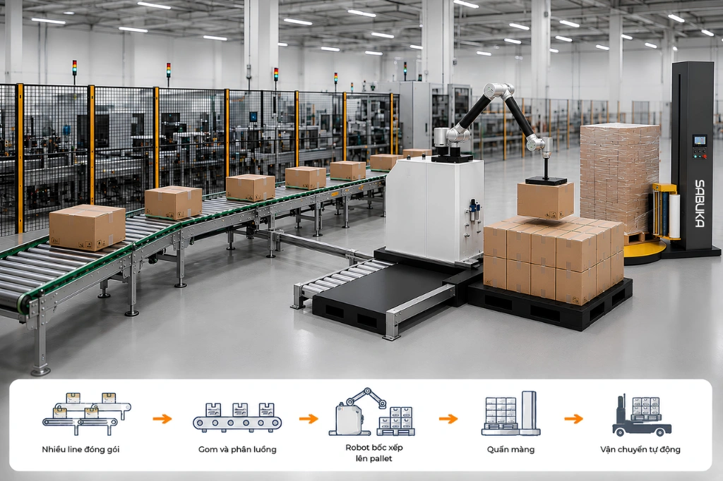 Khi nào nhà máy nên đầu tư robot bốc xếp?