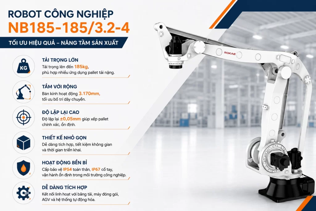 Robot công nghiệp tải trọng lớn HCM, Hà Nội