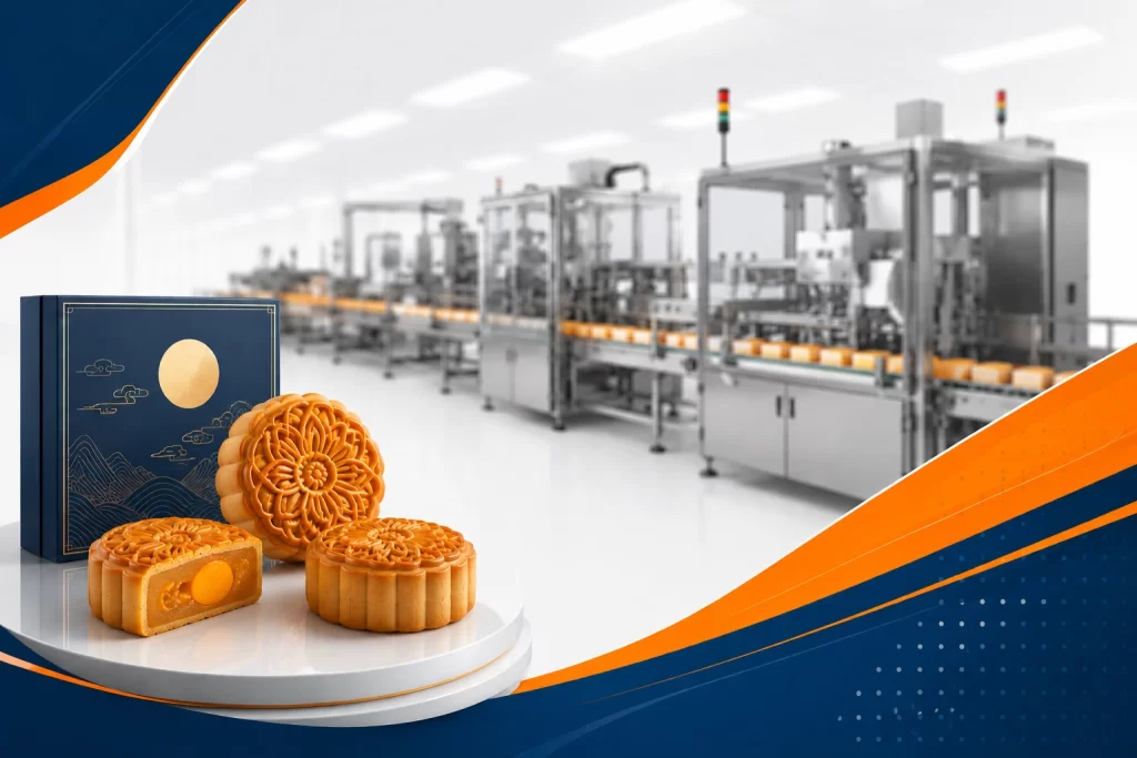 Giải pháp tự động hóa dây chuyền sản xuất bánh trung thu tăng năng suất mùa cao điểm