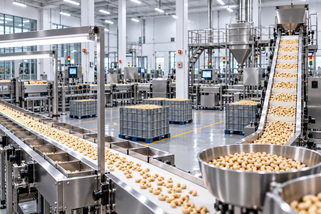 Dây chuyền sản xuất hạt điều tự động