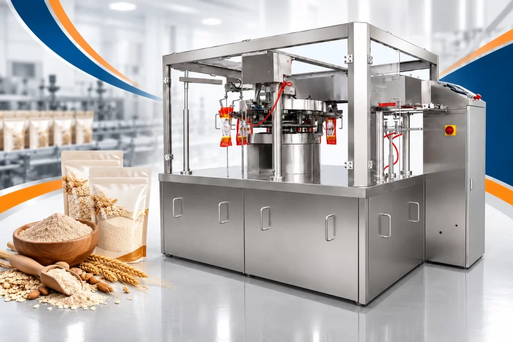 Máy đóng gói bột ngũ cốc hoạt động như thế nào?