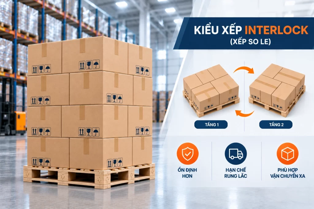 Kiểu xếp Interlock (xếp so le)