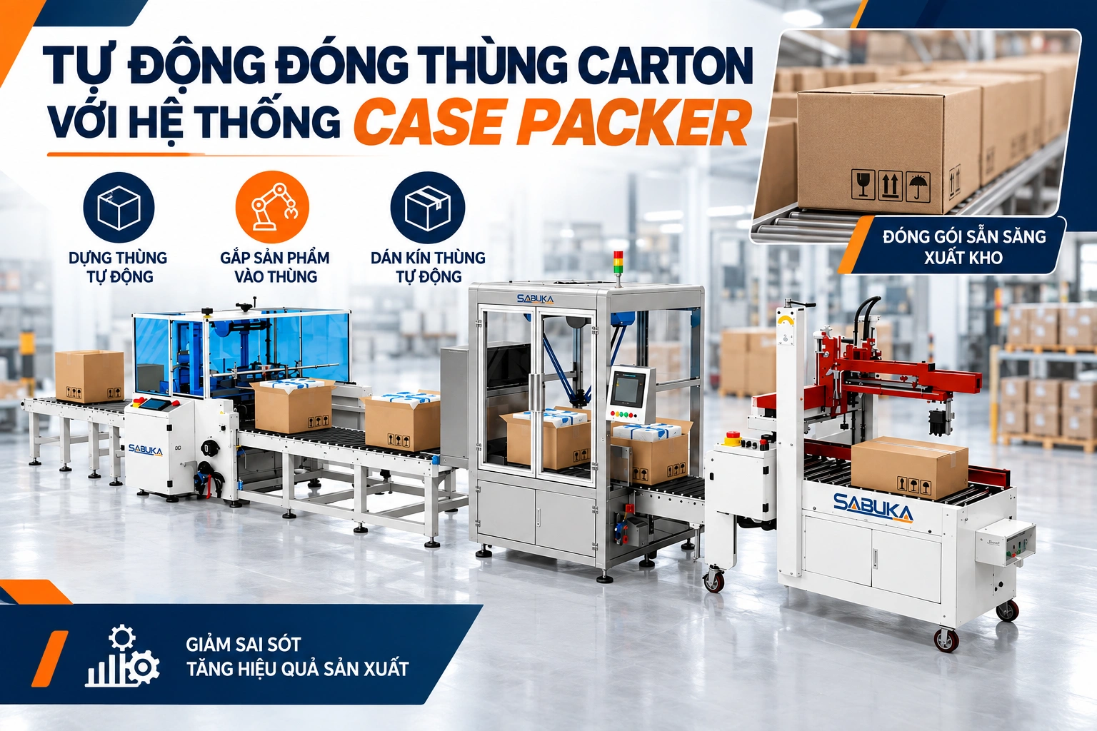 Giải pháp tự động hóa đóng gói cuối dây chuyền sản xuất giấy