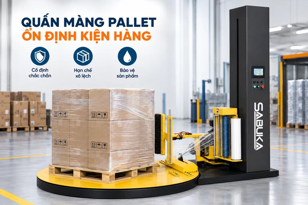 Giải pháp tự động hóa công đoạn đóng gói cuối dây chuyền sản xuất cao su