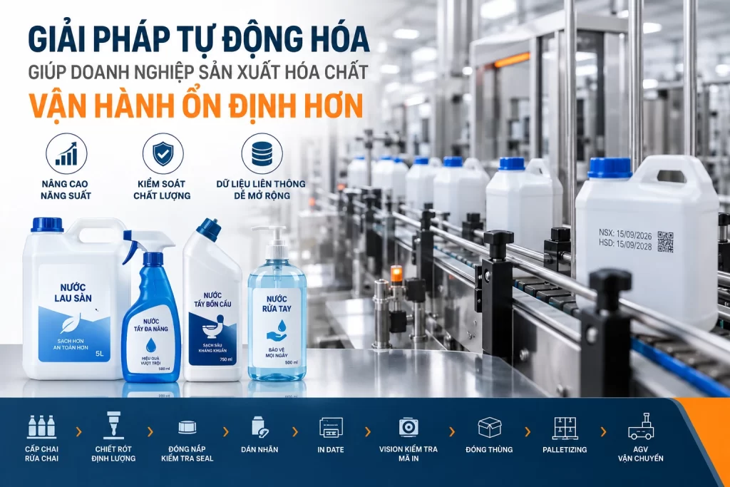 Giải pháp tự động hóa cho ngành sản xuất hóa chất