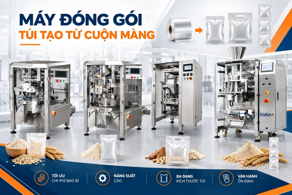 Máy đóng gói túi tạo từ cuộn màng