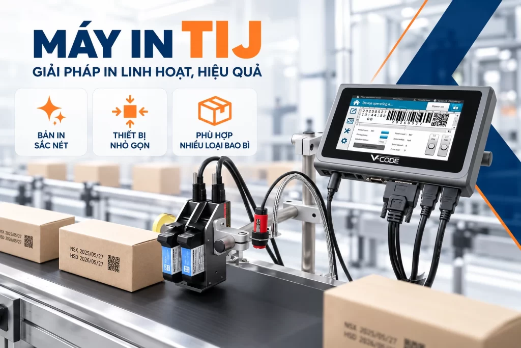 Máy in phun nhiệt 1270CQ-2 - Máy in date công nghiệp giá rẻ, chất lượng