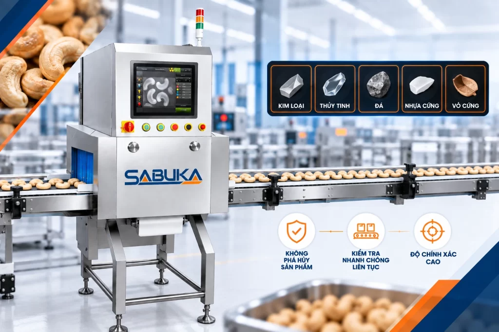 Máy dò tạp chất X-ray hạt điều Sabuka SBK - XR3019
