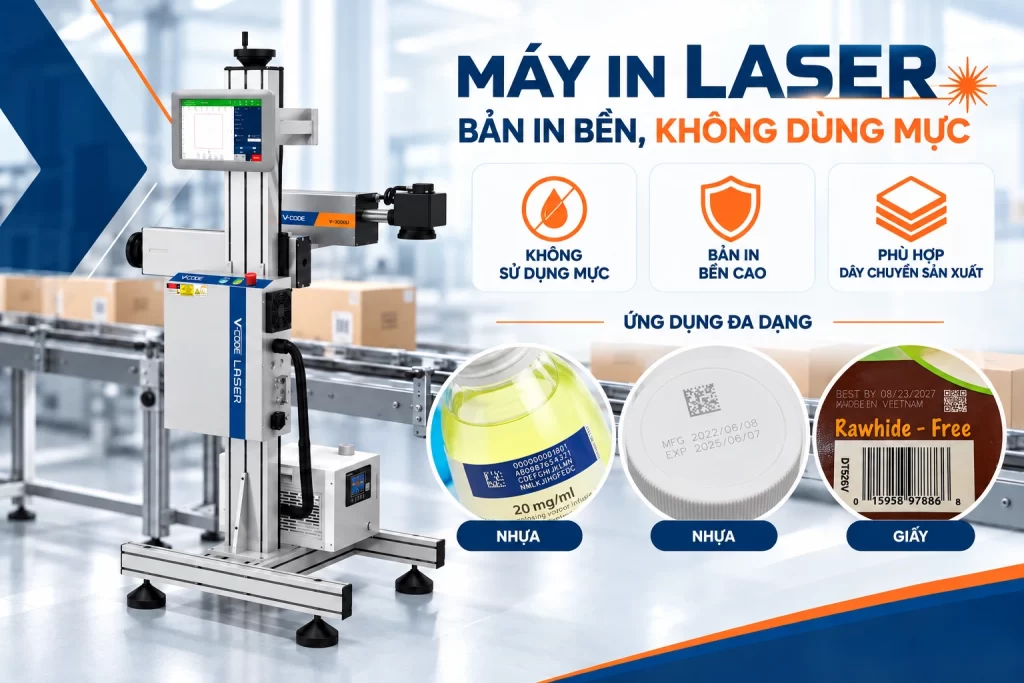 Máy in date laser công nghiệp