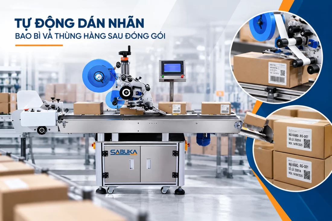 Giải pháp tự động hóa công đoạn đóng gói cuối dây chuyền sản xuất cao su