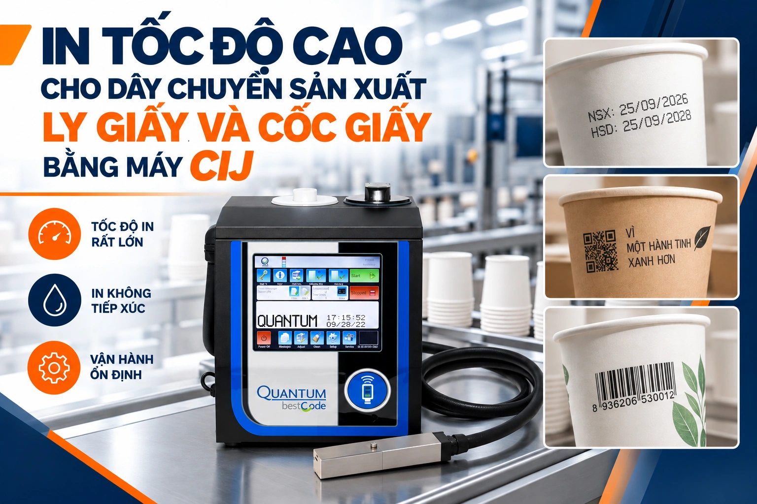 Giải pháp in date code và truy xuất nguồn gốc cho dây chuyền sản xuất giấy