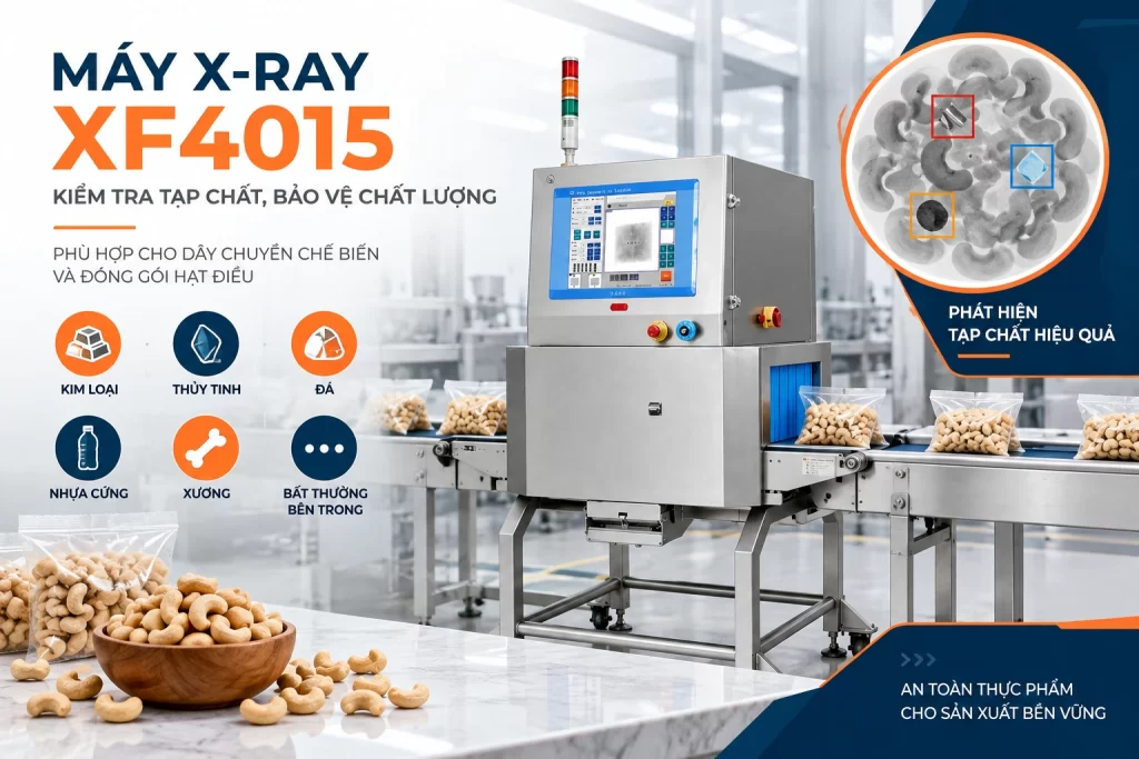 Máy X-ray trong công nghiệp thực phẩm XF4015
