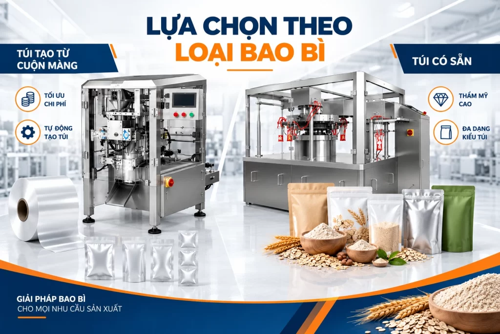 Lựa chọn theo loại bao bì