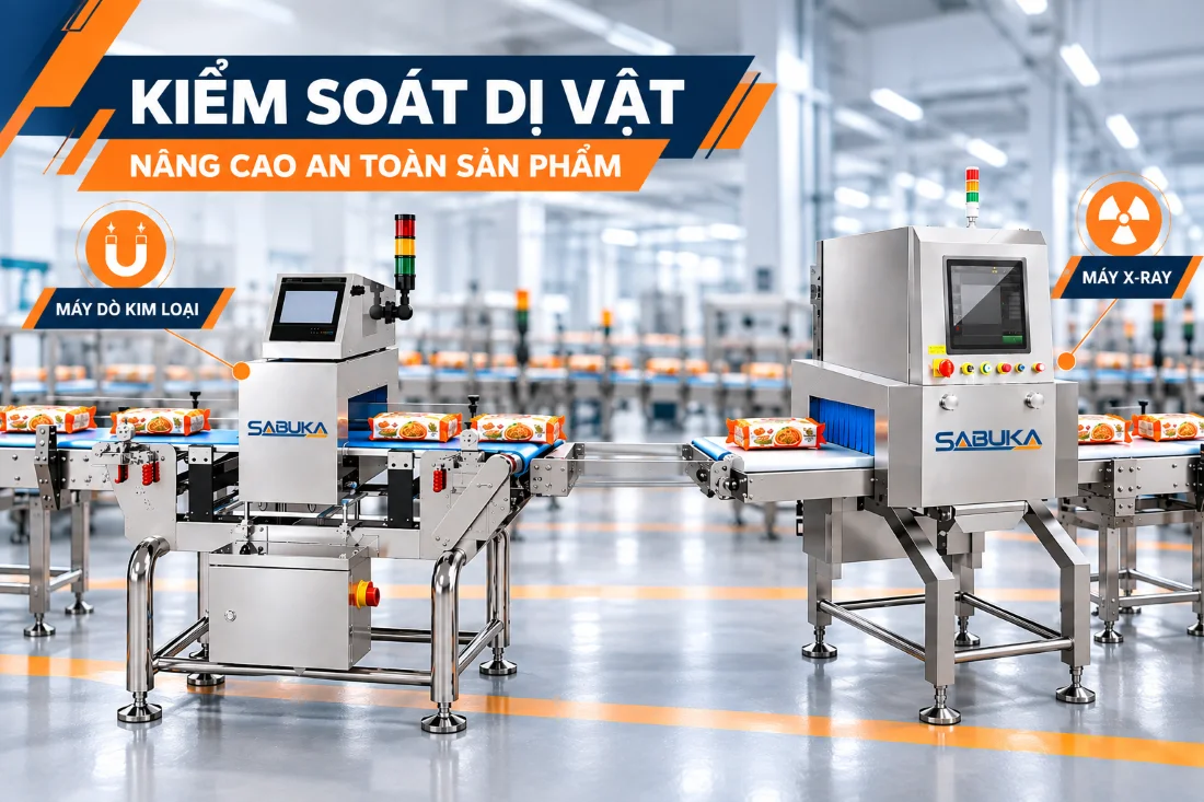 Kiểm soát chất lượng sản phẩm ngay trên dây chuyền đóng gói mì tôm