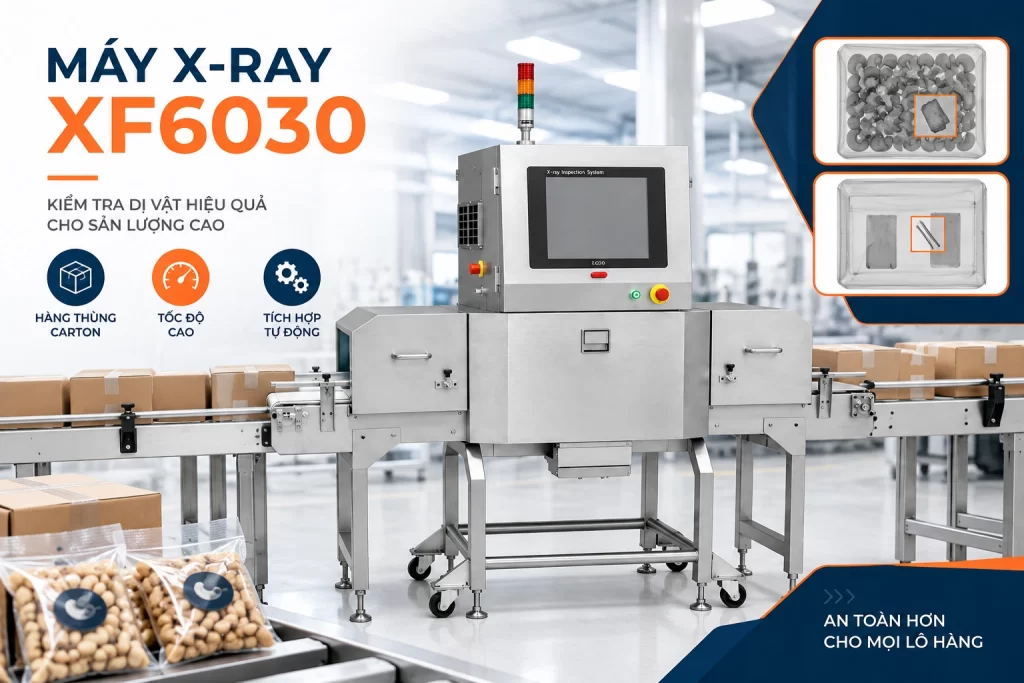 Máy dò tạp chất trong thực phẩm X-ray XF6030