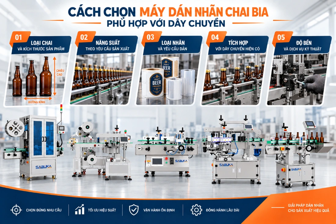 Những lưu ý để lựa chọn thiết bị dán nhãn phù hợp cho nhà máy