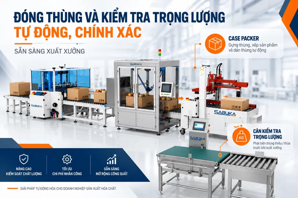 Hoàn thiện đóng gói và tự động hóa kho vận