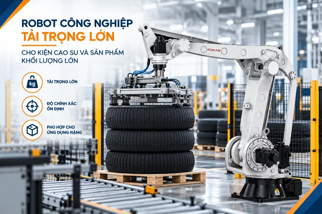 Giải pháp tự động hóa công đoạn đóng gói cuối dây chuyền sản xuất cao su