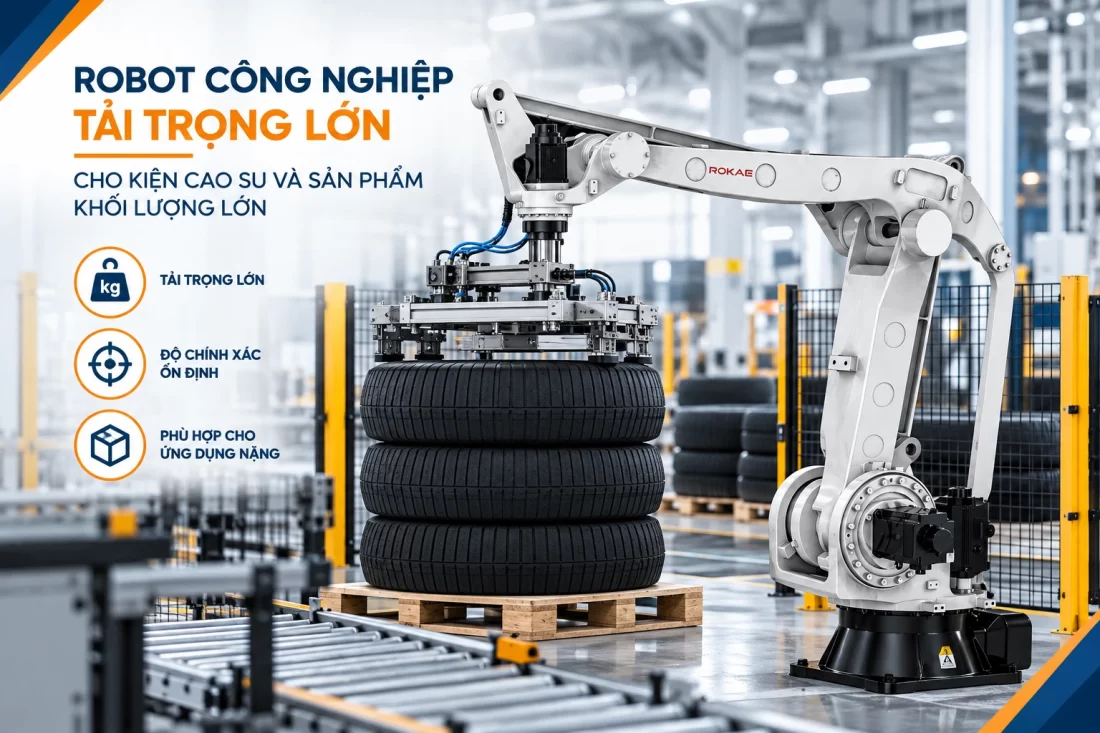 Giải pháp tự động hóa công đoạn đóng gói cuối dây chuyền sản xuất cao su