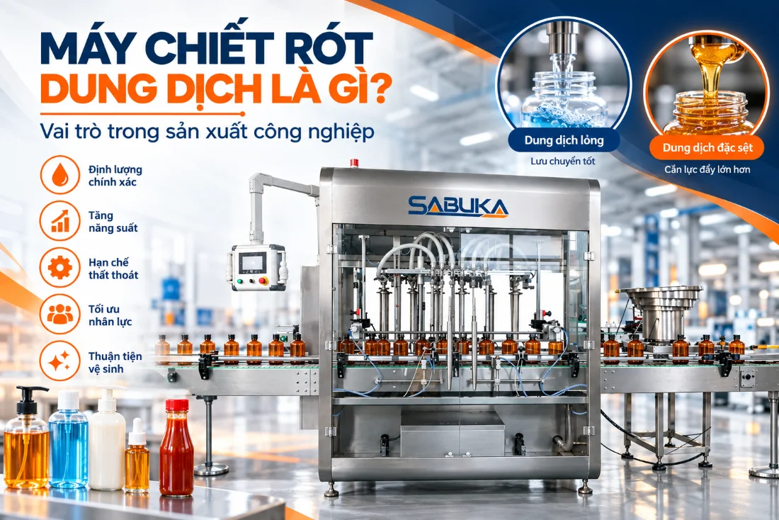 Sự khác biệt giữa máy chiết rót dung dịch lỏng và dung dịch đặc sệt