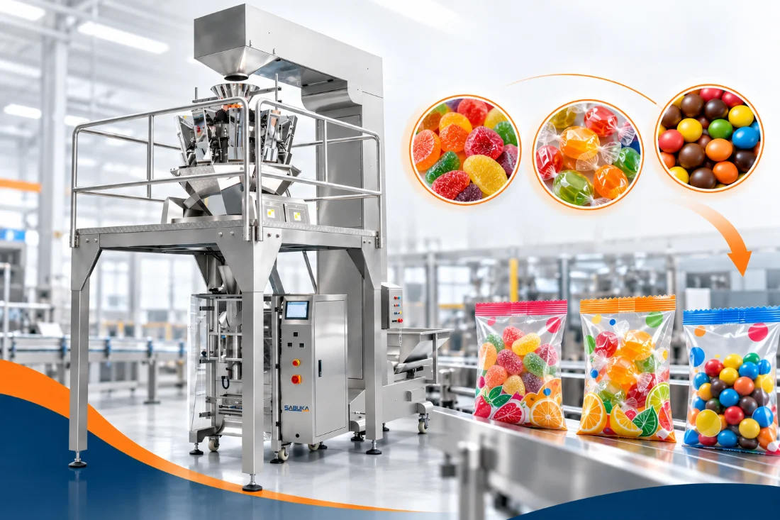 Máy đóng gói tự động hóa quy trình đóng gói bánh kẹo