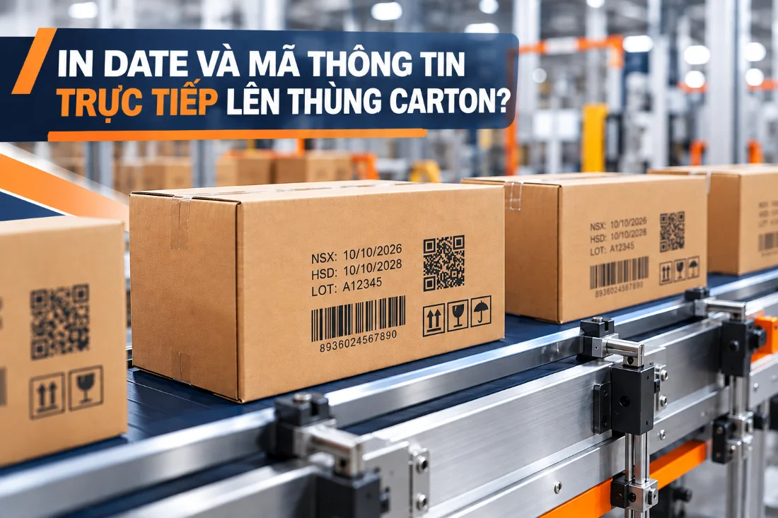 Vì sao cần dùng máy in date thùng carton trong sản xuất?
