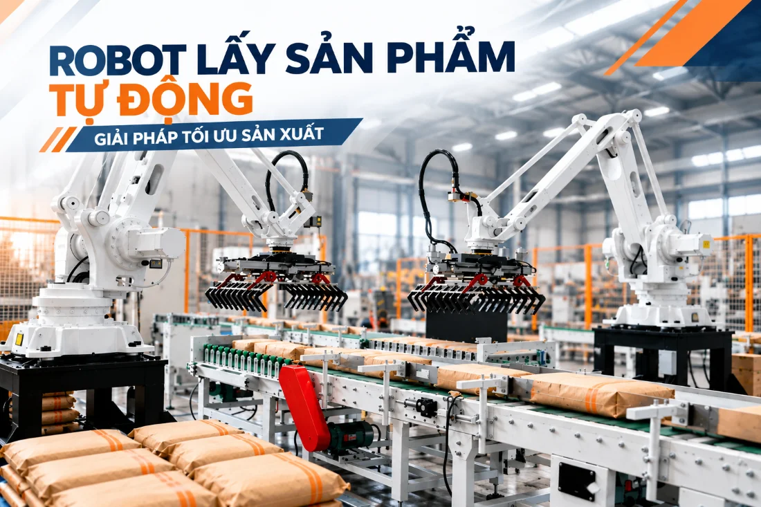 Cấu tạo cơ bản của robot lấy sản phẩm tự động