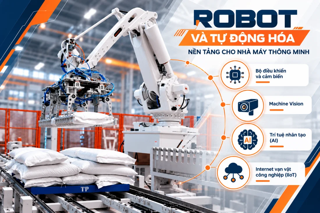 Robot tự động hóa là gì? Vai trò trong nhà máy thông minh