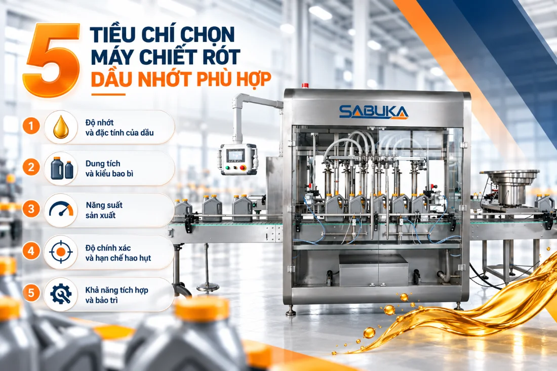5 tiêu chí chọn máy chiết rót dầu nhớt phù hợp