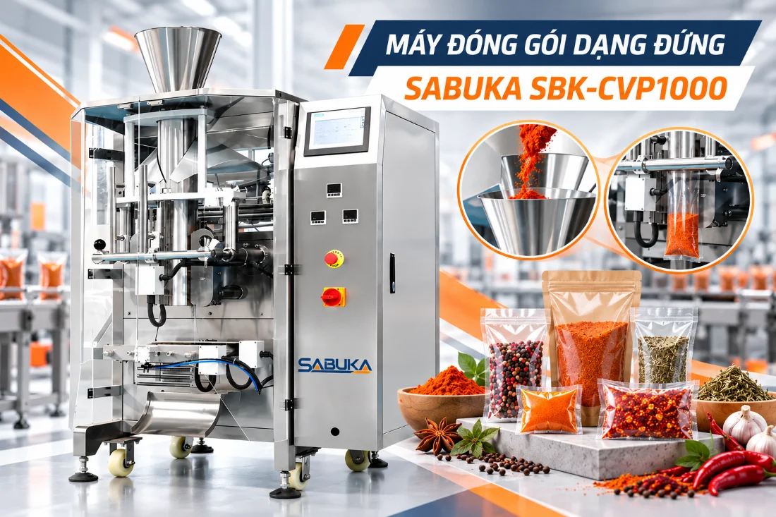 Máy đóng gói gia vị dạng đứng Sabuka SBK-CVP1000