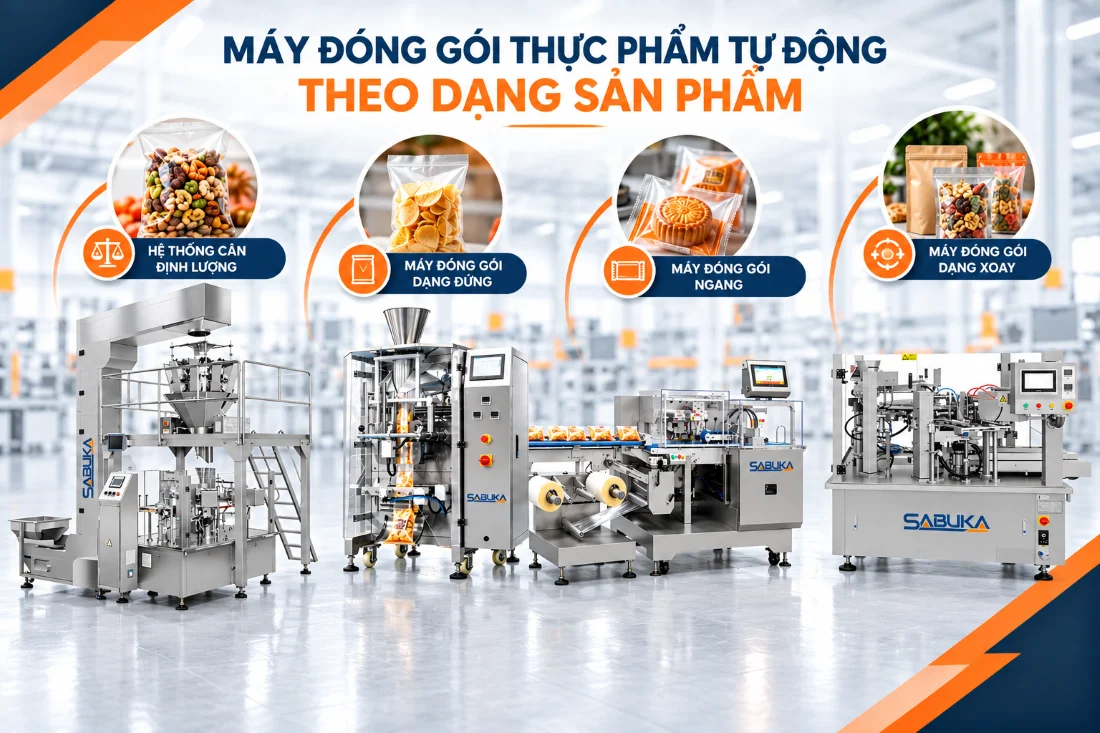 Máy đóng gói thực phẩm tự động theo dạng sản phẩm