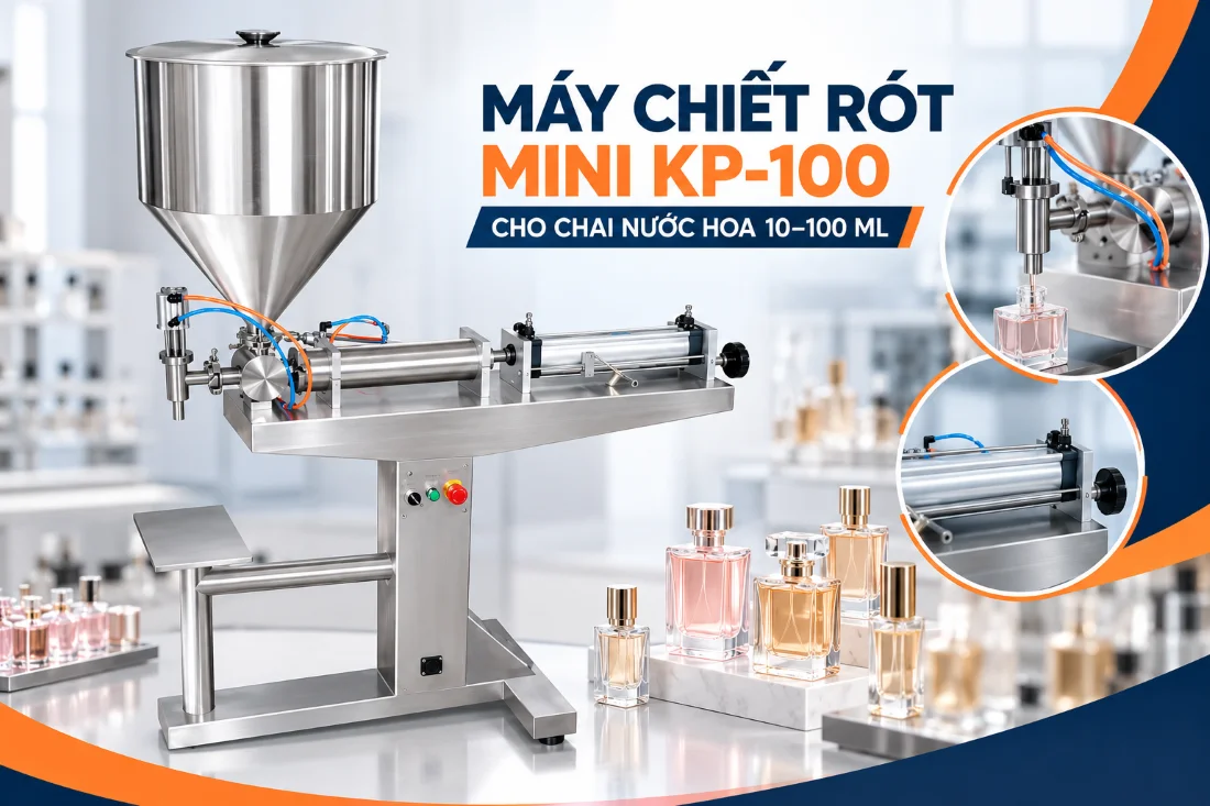 Máy chiết nước hoa mini KP-100 cho chai nước hoa 10–100 ml