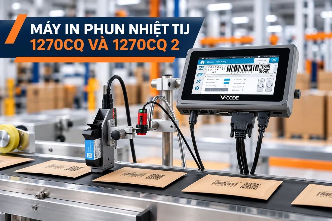 Máy in date thùng carton phun nhiệt TIJ