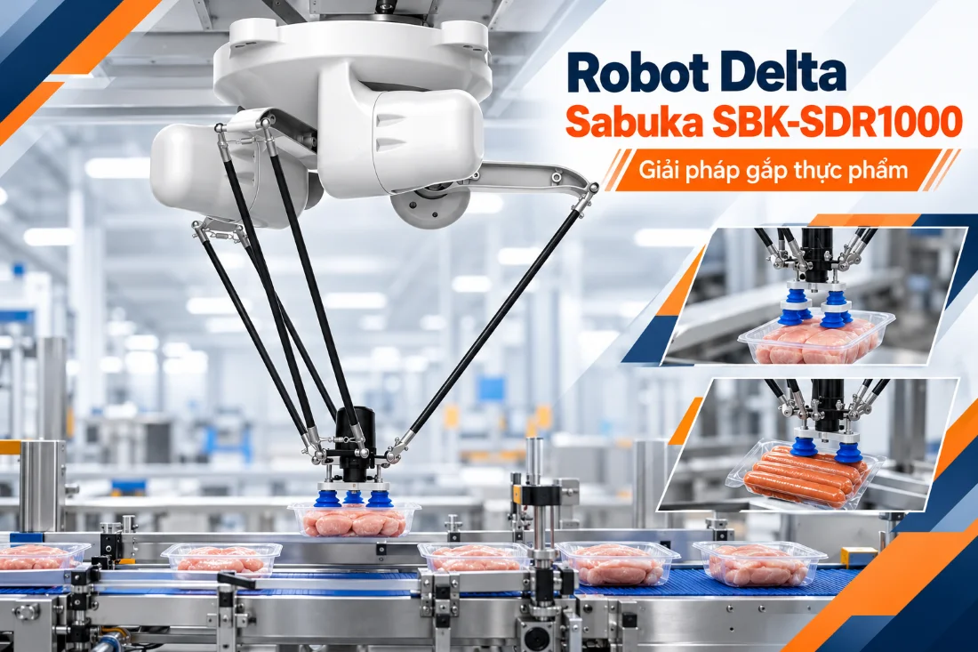 Robot nhện SBK-SDR1000 gắp thực phẩm