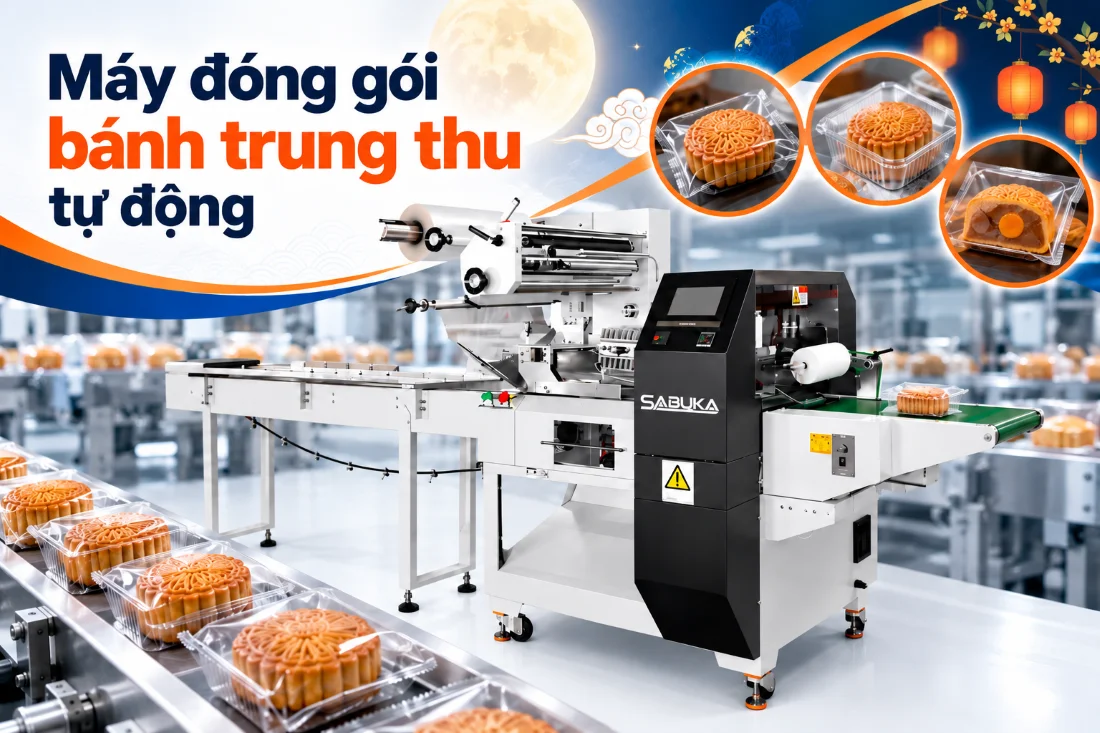 Máy đóng gói bánh trung thu tự động