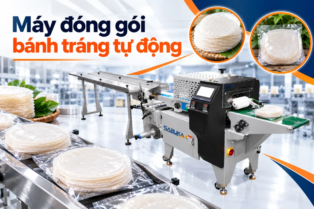 Máy đóng gói bánh tráng tự động