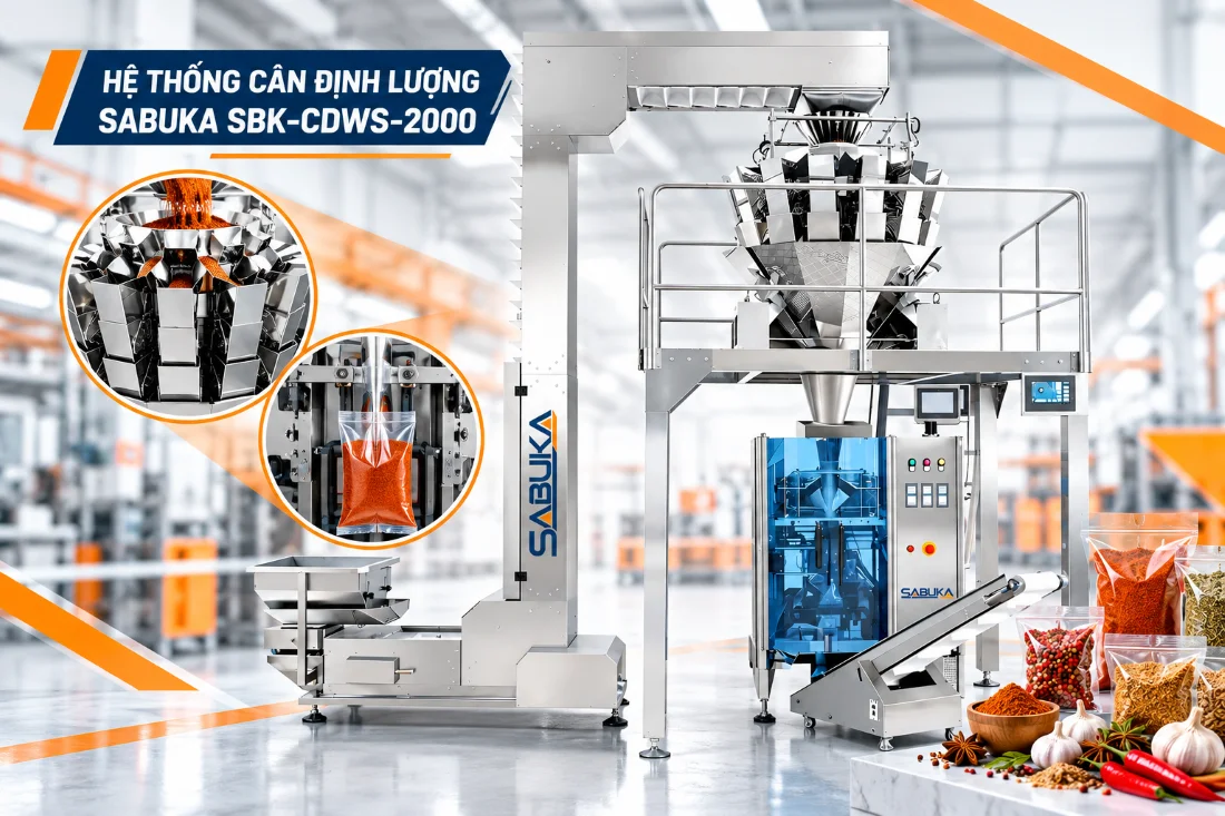 Hệ thống cân định lượng Sabuka SBK-CDWS-2000 và SBK-DFWS-1100