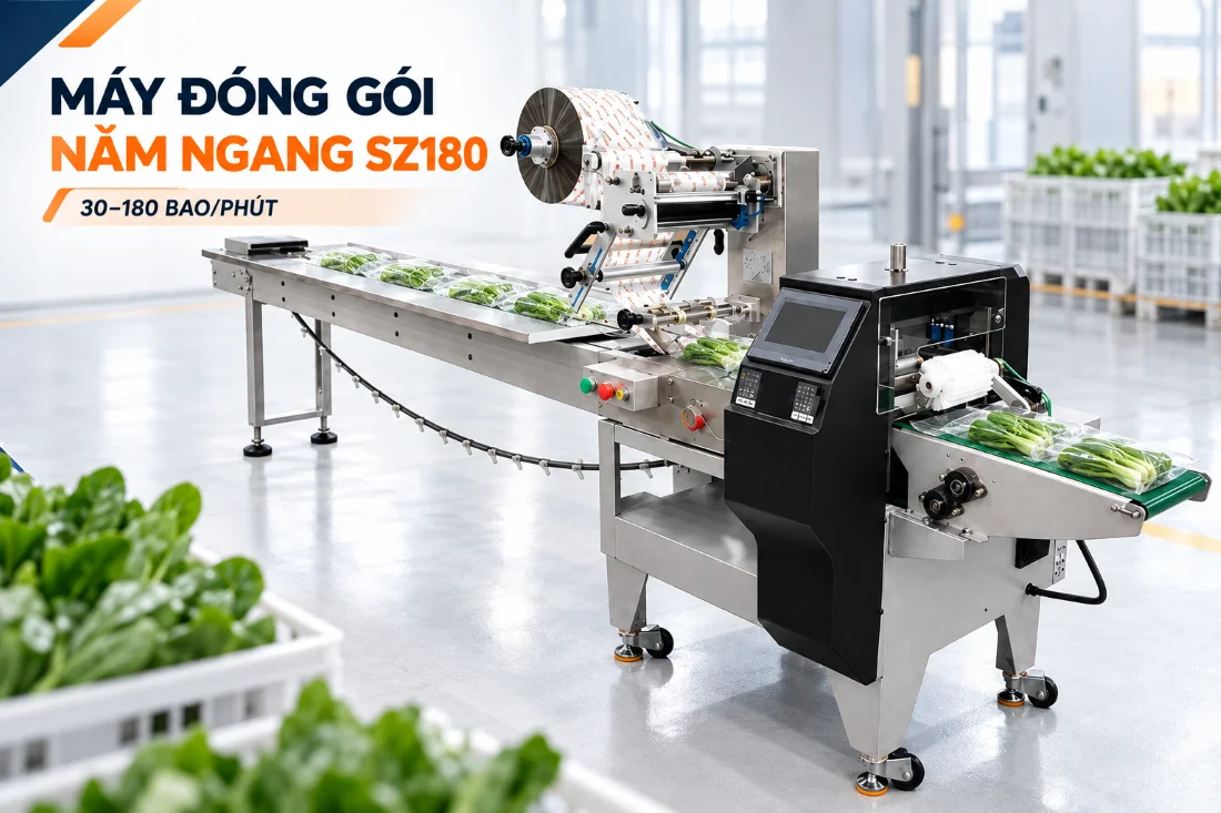 Máy đóng gói nằm ngang tự động SZ180