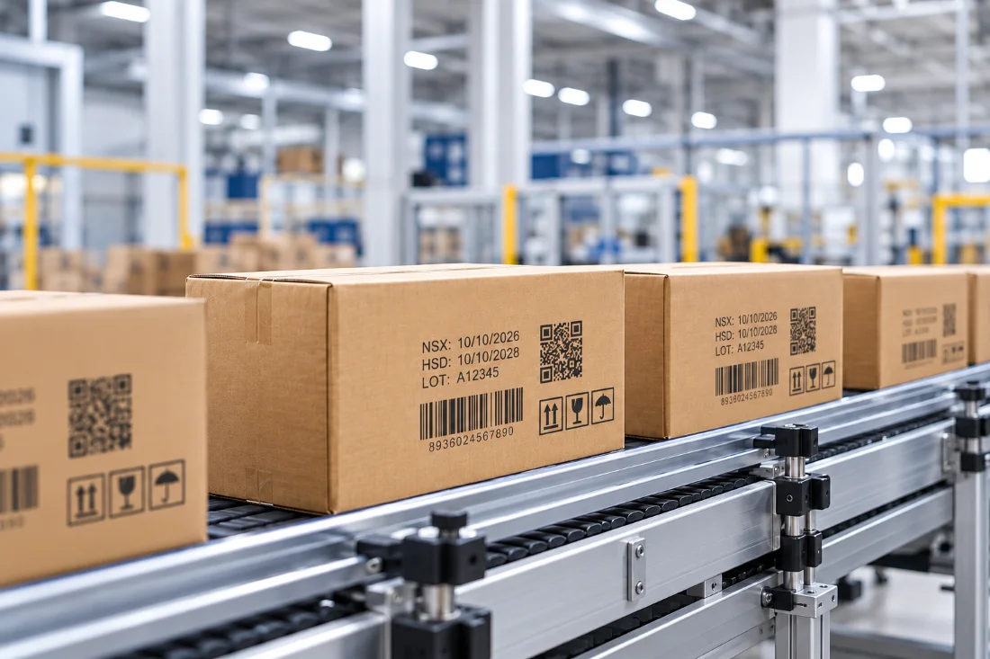 Cách chọn máy in mã thùng carton phù hợp với dây chuyền