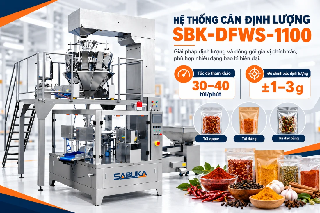 Hệ thống cân định lượng Sabuka SBK-CDWS-2000 và SBK-DFWS-1100
