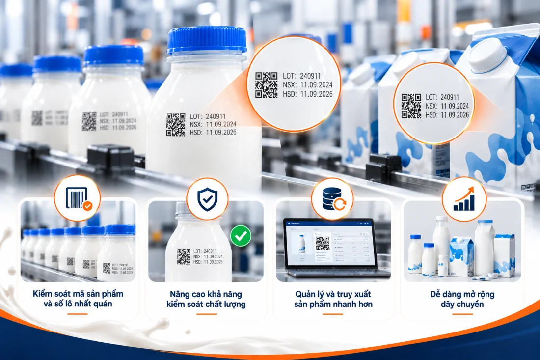 Lợi ích của in date truy xuất nguồn gốc sữa
